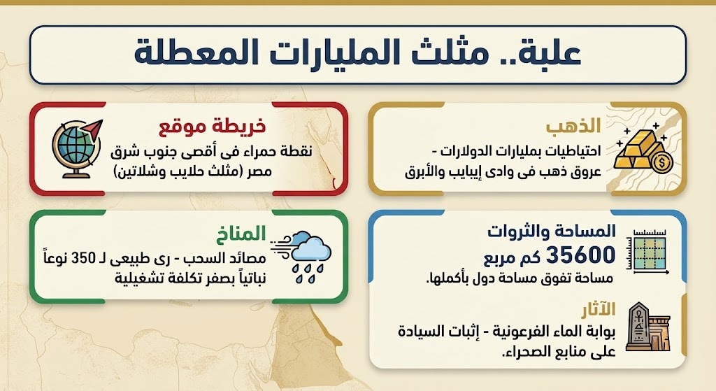 أرقام تتحدث.. تقديرات اقتصادية تكشف حجم الكنوز المعطلة في باطن محمية علبة
