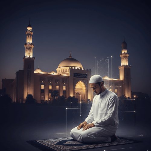 رجل يصلي في المسجد ليلاً - حكم الصيام بدون صلاة دار الإفتاء