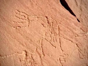 نقوش صخرية نادرة تعود لآلاف السنين مكتشفة في وادي عرادة قرب سانت كاترين