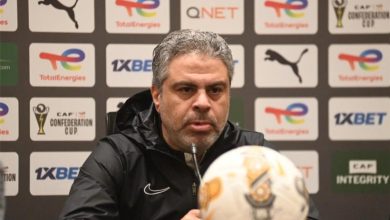 معتمد جمال مدرب نادي الزمالك خلال المؤتمر الصحفي