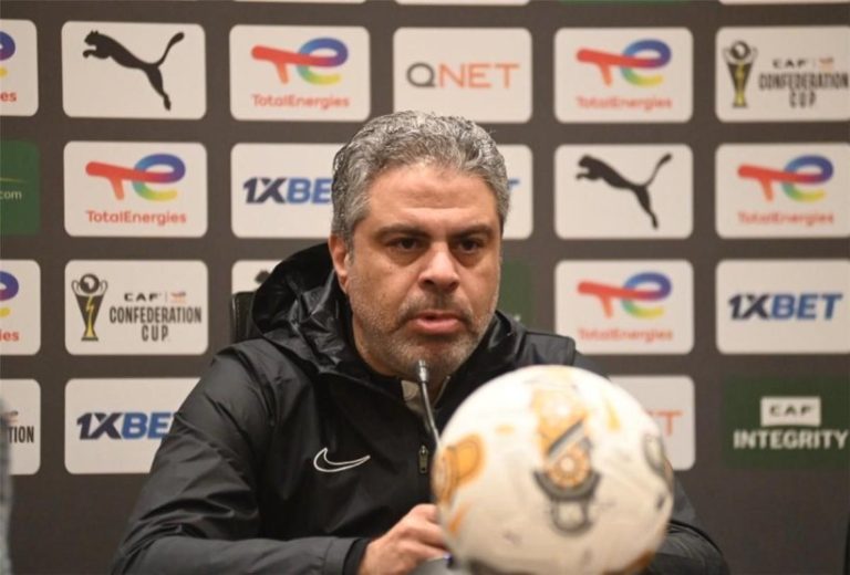 معتمد جمال مدرب نادي الزمالك خلال المؤتمر الصحفي