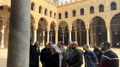 وفد من وزارة السياحة والآثار يتفقد آثار قلعة صلاح الدين.