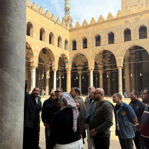 وفد من وزارة السياحة والآثار يتفقد آثار قلعة صلاح الدين.