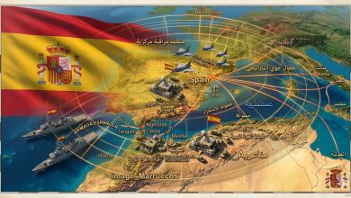 خريطة توضح موقع إسبانيا الاستراتيجي ومضيق جبل طارق