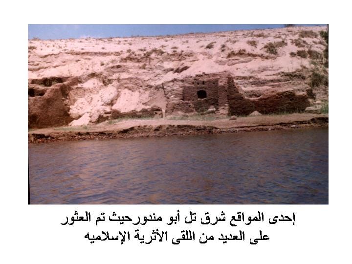 إحدى المواقع الأثرية شرق تل أبو مندور