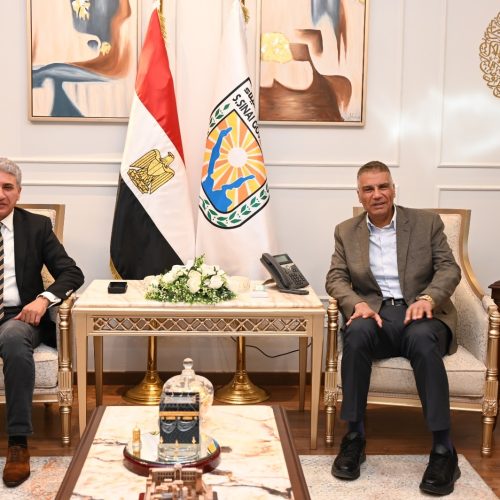 وزير السياحة والآثار يلتقي محافظ جنوب سيناء