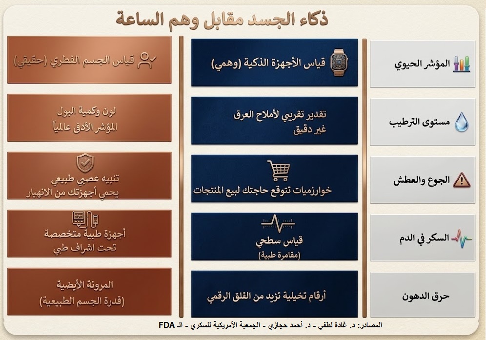 مؤشرات الجسد الفطرية أدق علمياً وأبرأ ذمةً من خوارزميات الساعات الرقمية