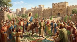 أسبوع الآلام، أحد الشعانين، الجمعة العظيمة، عيد القيامة، الفنون القبطية