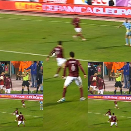 جدل تحكيمي في مباراة الأهلي وسيراميكا كليوباترا