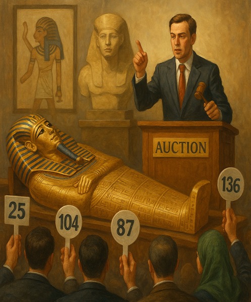 مزادات عالمية لبيع قطع الآثار المصرية المسروقة
