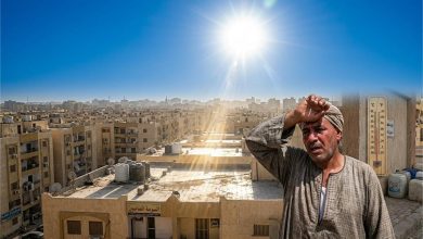 موجة حارة شديدة تضرب مصر مع رياح خماسينية مثيرة للأتربة يوم الجمعة