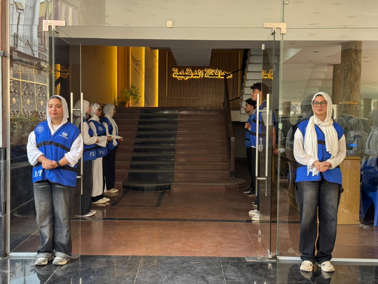 شباب YLY ينظم زيارة وزير الشباب ومحافظ الدقهلية لمشروعات المنصورة الرياضية