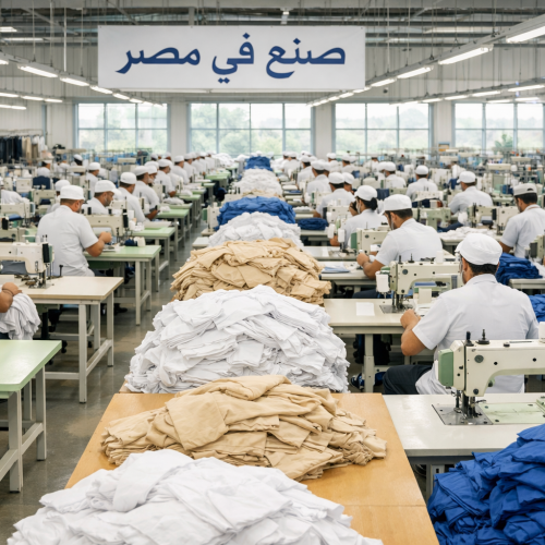 مصنع ملابس جاهزة في مصر - استثمارات أجنبية بقطاع النسيج
