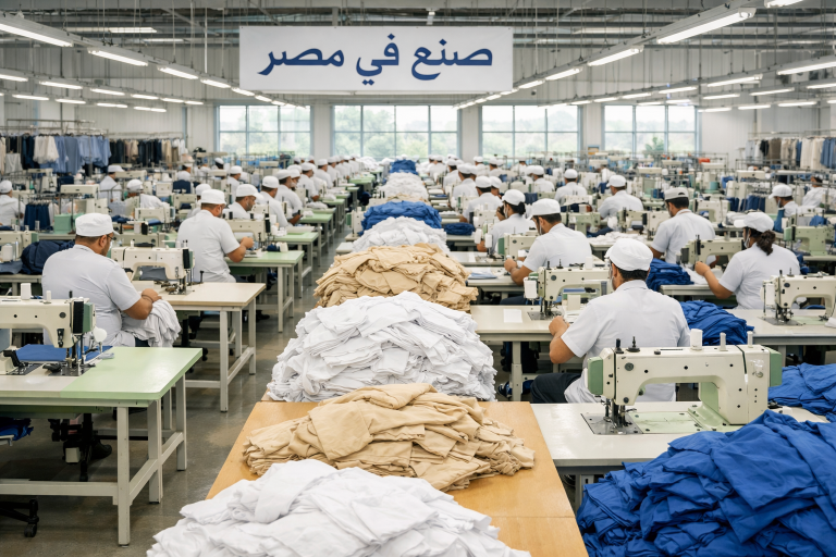 مصنع ملابس جاهزة في مصر - استثمارات أجنبية بقطاع النسيج