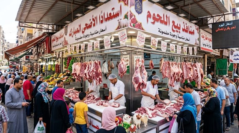 منافذ بيع اللحوم والأضاحي استعدادًا لعيد الأضحى