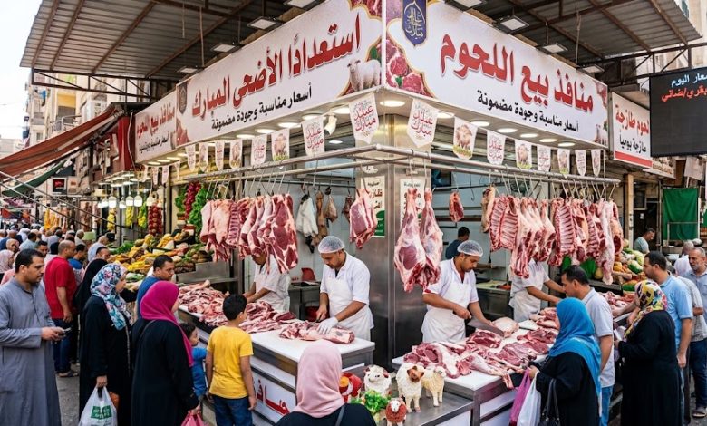 منافذ بيع اللحوم والأضاحي استعدادًا لعيد الأضحى