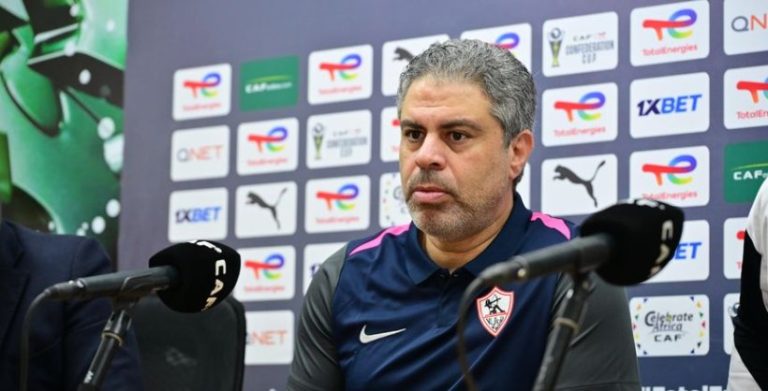 معتمد جمال مدرب الزمالك يتحدث في المؤتمر الصحفي عن طرد محمود بنتايج في مباراة الزمالك واتحاد العاصمة ضمن نهائي الكونفيدرالية الأفريقية