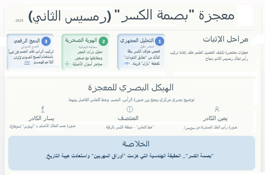 بصمة الكسر؛ الهندسة العلمية تدحض وثائق المهربين