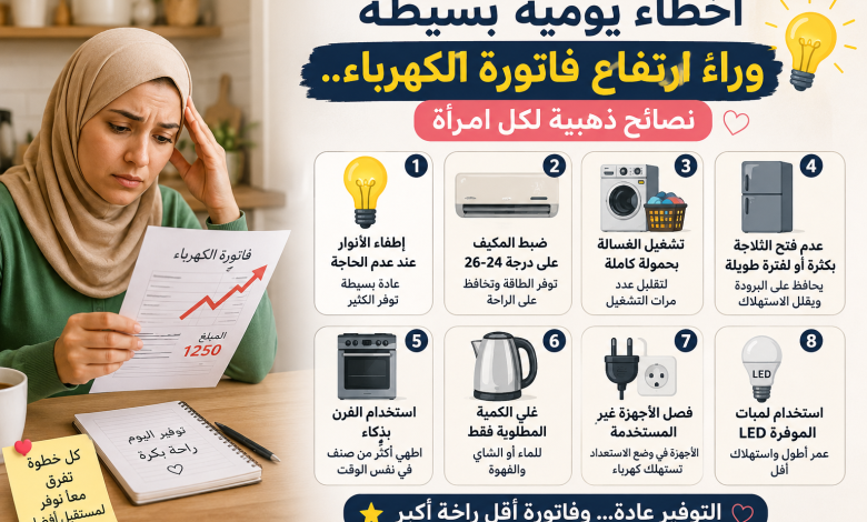 فاتورة الكهرباء