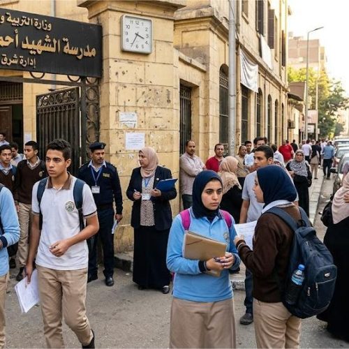 طلاب الشهادة الإعدادية 2026 أمام لجان الامتحانات في اليوم الأول امتحانات الشهادة الإعدادية