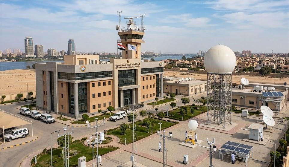 مبنى الهيئة العامة للأرصاد الجوية المصرية ومحطات الرصد التابعة لها