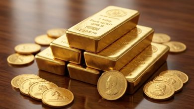 سبائك ذهبية نقية ترمز لتغير أسعار الذهب في مصر اليوم