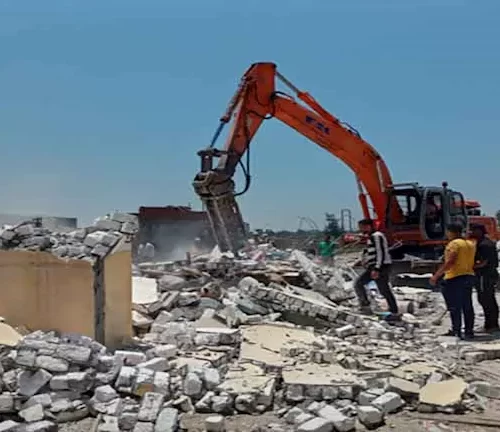 فحص هندسي للمباني الآيلة للسقوط بمحافظة الجيزة