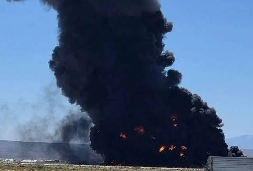 تحطم قاذفة بي 52 الأمريكية في كاليفورنيا