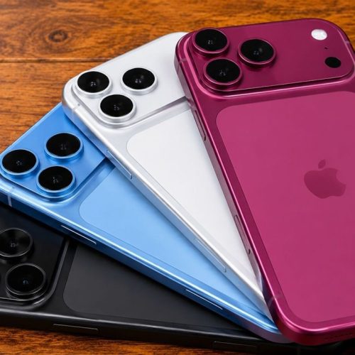 تصميم هاتف iPhone 18 Pro الجديد بلون الكرز الداكن المسرب