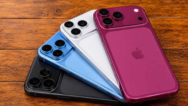 تصميم هاتف iPhone 18 Pro الجديد بلون الكرز الداكن المسرب