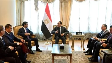 الدكتور مصطفى مدبولي رئيس مجلس الوزراء المصري يستقبل بختيار سعيدوف