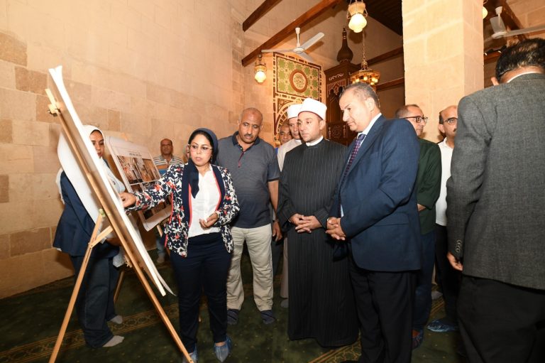 افتتاح مشروع ترميم مسجد محمد بك الصغير بمنطقة مصر القديمة