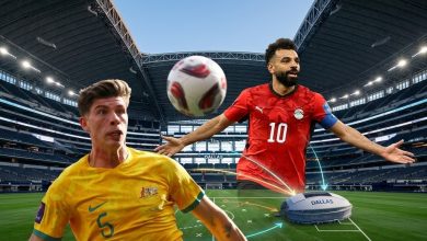 مباراة مصر وأستراليا في كأس العالم