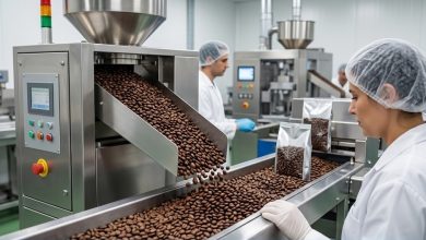 عمليات فحص حبوب البن والتأكد من مطابقتها للمواصفات القياسية المصرية صناعة البن في مصر