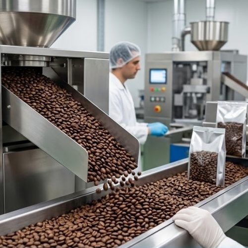 عمليات فحص حبوب البن والتأكد من مطابقتها للمواصفات القياسية المصرية صناعة البن في مصر