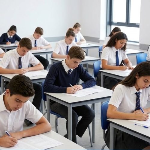 صورة قالب النشر لموقع الدليل نيوز توضح ملاحقة مسؤولي تسريب أسئلة امتحان الرياضيات البحتة