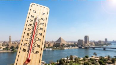 رصد درجات الحرارة اليوم وحالة الطقس في مصر