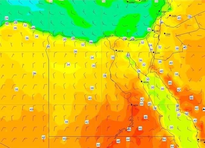 تأثير منخفض الهند الموسمي على حالة الطقس ودرجات الحرارة في مصر