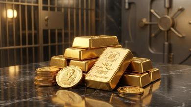 تحديث سعر الذهب اليوم وتراجع أسعار الذهب في مصر وهبوط أونصة الذهب العالمي لمستوى الدعم ومتابعة قرارات البنك الفيدرالي الأمريكي ومؤشرات الاتجاه الهابط للذهب