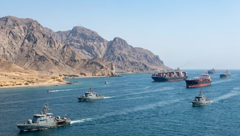مضيق هرمز وتواجد القوات البحرية لتأمين حركة الملاحة البحرية وإجراءات حماية الأمن القومي