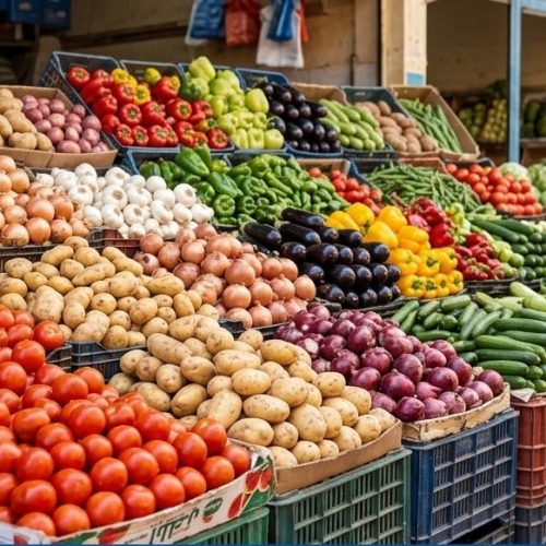 أسعار الخضروات والفاكهة اليوم في سوق العبور