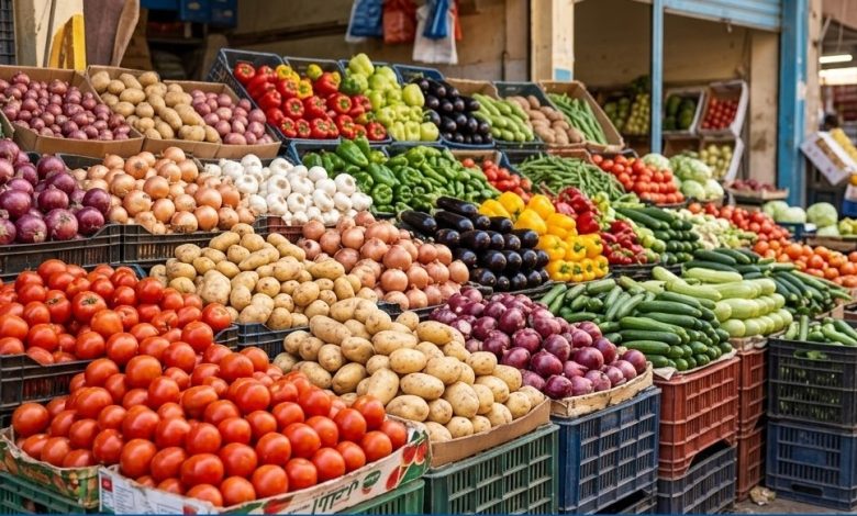 أسعار الخضروات والفاكهة اليوم في سوق العبور