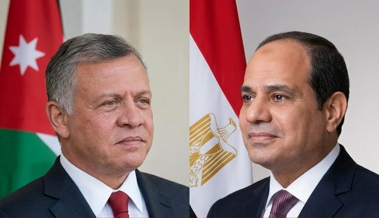 الرئيس السيسي والملك عبد الله الثاني يؤكدان قوة العلاقات المصرية الأردنية