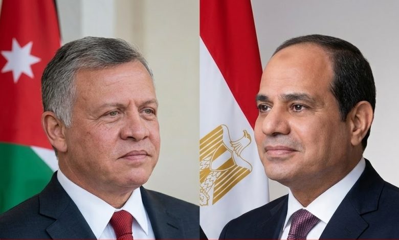 الرئيس السيسي والملك عبد الله الثاني يؤكدان قوة العلاقات المصرية الأردنية