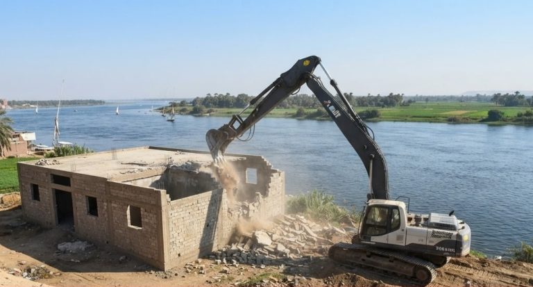 إزالة التعديات على أراضي طرح النهر ومجرى النيل حماية نهر النيل