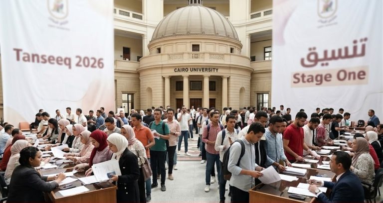 تنسيق المرحلة الأولى واجهة موقع التنسيق الإلكتروني لتسجيل رغبات الثانوية العامة