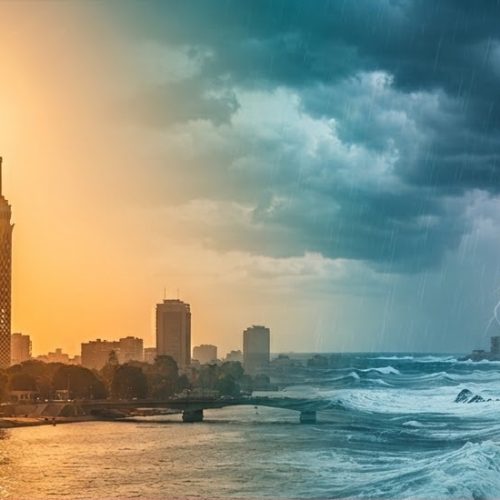 سحب ممطرة فوق القاهرة في أغسطس حالة الطقس