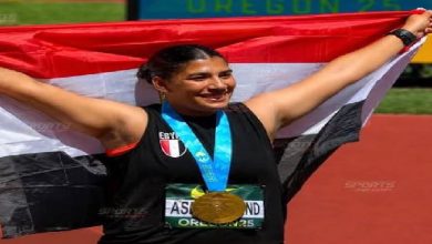 البطلة المصرية أسيل أسامة بذهبية العالم في رمي الرمح