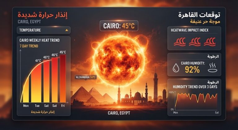 الطقس غدا في القاهرة