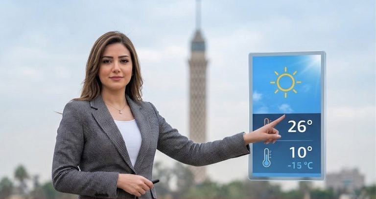 انفوجرافيك يوضح حالة الطقس في محافظات مصر اليوم